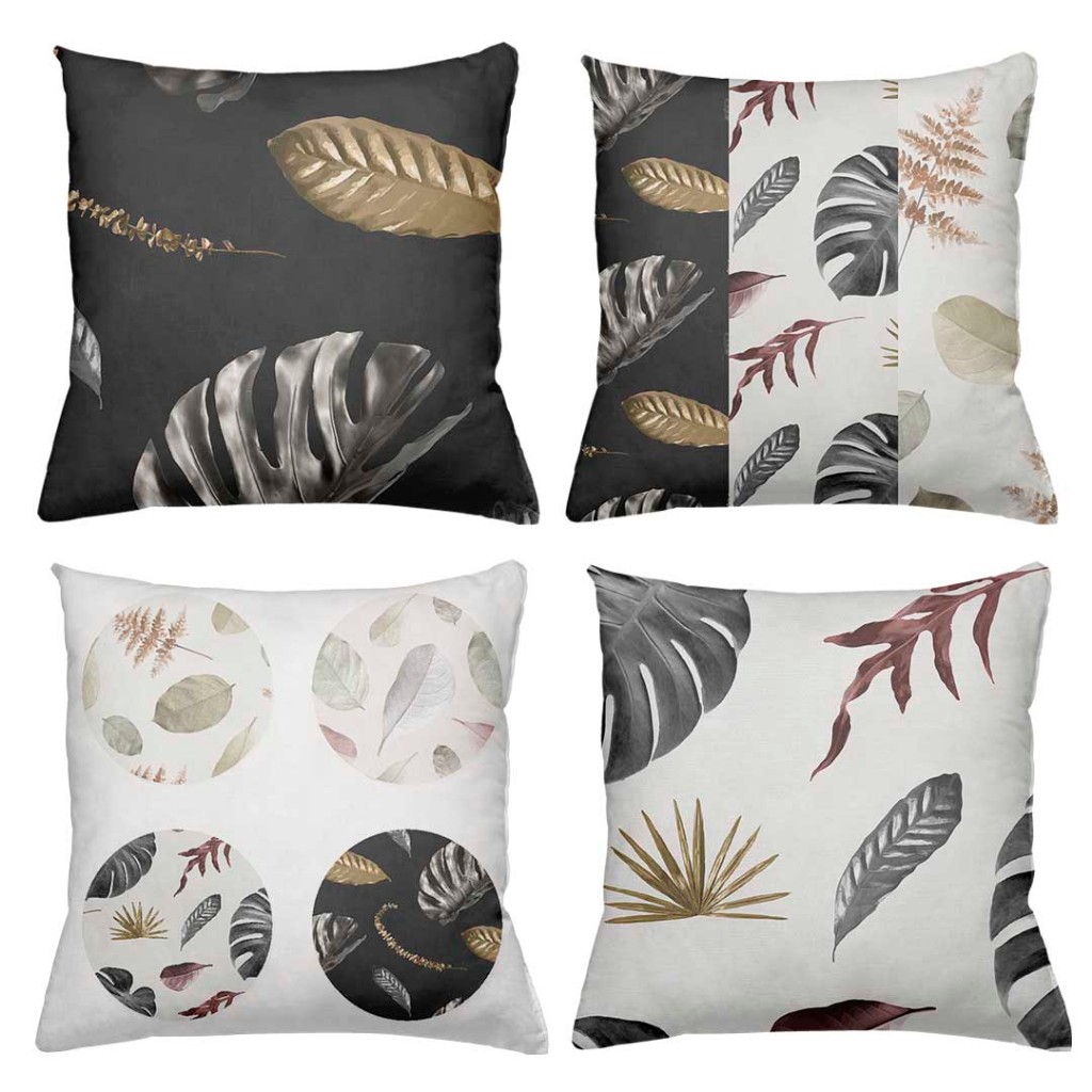 Kit 4 Capas Para Almofada Decorativa Estampa Digital SOMENTE AS CAPAS