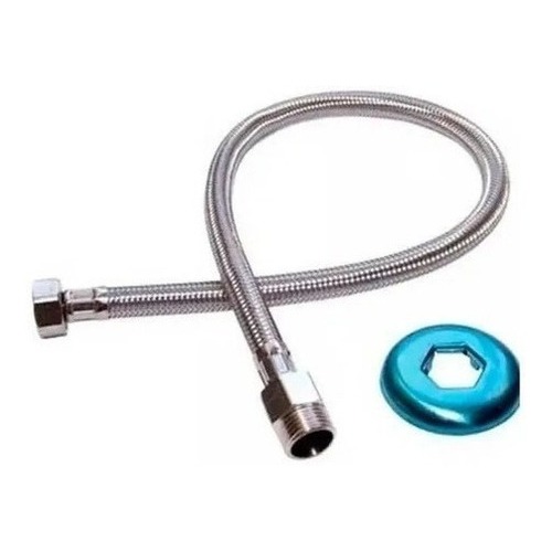 Engate Flexível Docol 00607200 40cm De Aço Inox Cor Prata
