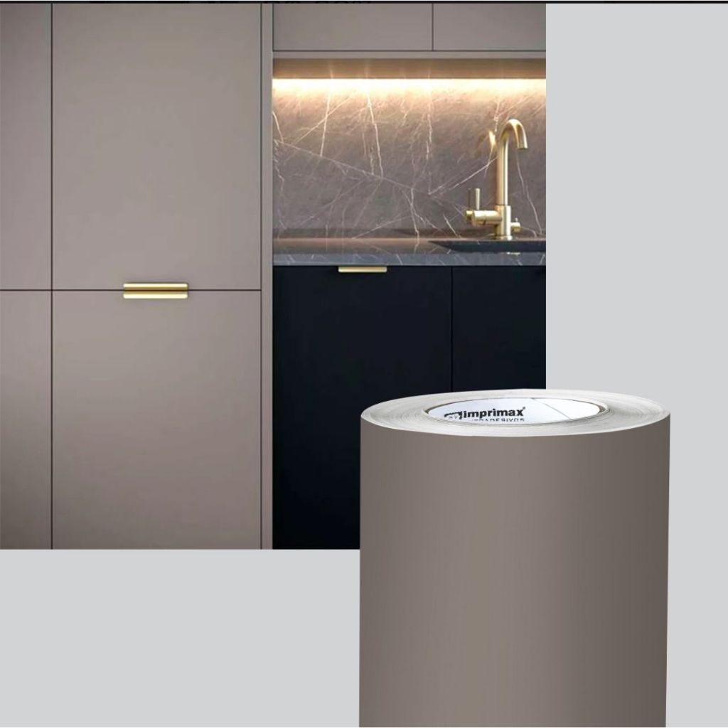 Adesivo Vinil Envelopamento Movéis Eletrodoméstico Decoração Papel Multiuso Bege Taupe Cappuccino em Oferta na Shopee