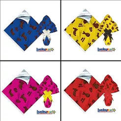 25 Sacos Para Embalar Ovo Páscoa Envelope Express 100g 150g 250g 350g Bunny (CHOCO)