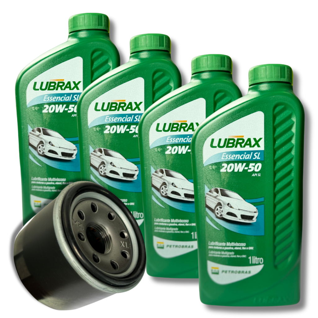 KIT TROCA DE OLEO MOTOR CHT 20W50 LUBRAX + FILTRO