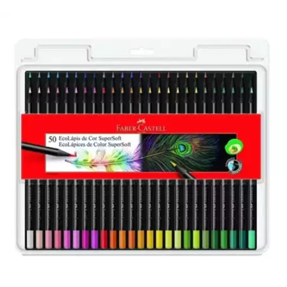 Lápis De Cor Faber Castell 100 Cores Supersoft Desenho Artes Original Promoção