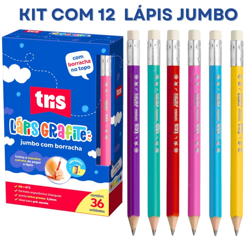 Lápis Escrever Jumbo: Onde Comprar | BuscaProdutos