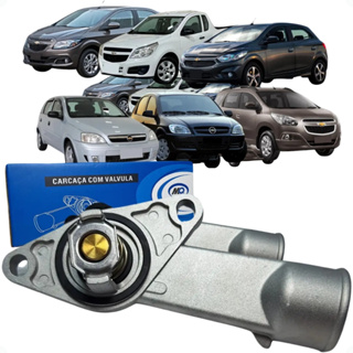 Carcaça De Válvula Termostática Corsa Celta Agile Montana Meriva Com Abertura da Válvula de 92 Graus em Oferta na Shopee