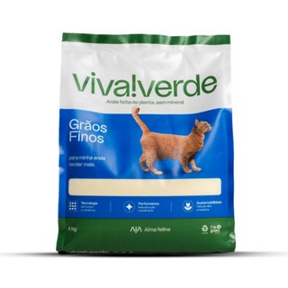 Areia Higiênica P/ Gatos Viva Verde Limpeza Plena 4k