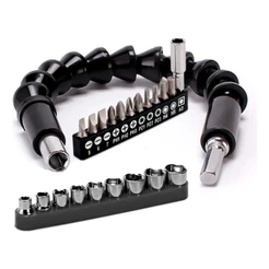 Extensor Flexivel Parafusadeira Universal + Bits E Soquetes