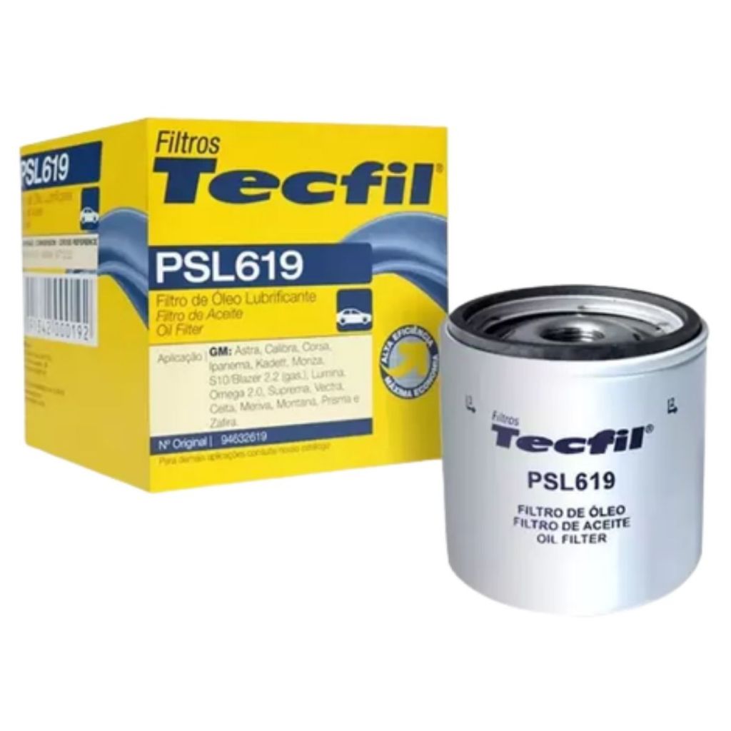 Filtro De Óleo GM Celta Onix Corsa Vectra Classic Agile Spin Cobalt Montana - PSL 619 TECFIL em Oferta na Shopee