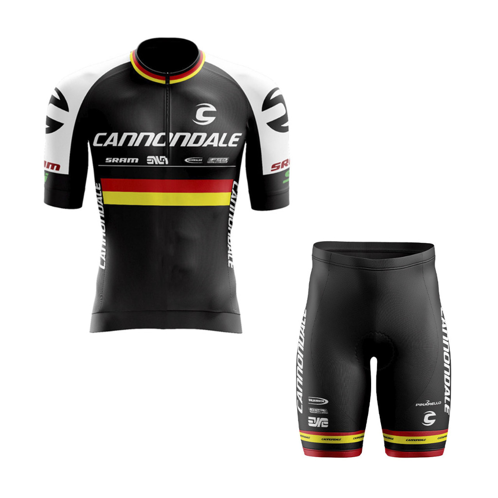 Kit Ciclismo Camisa + Bermuda Forro em Gel Cannondale Alemanha