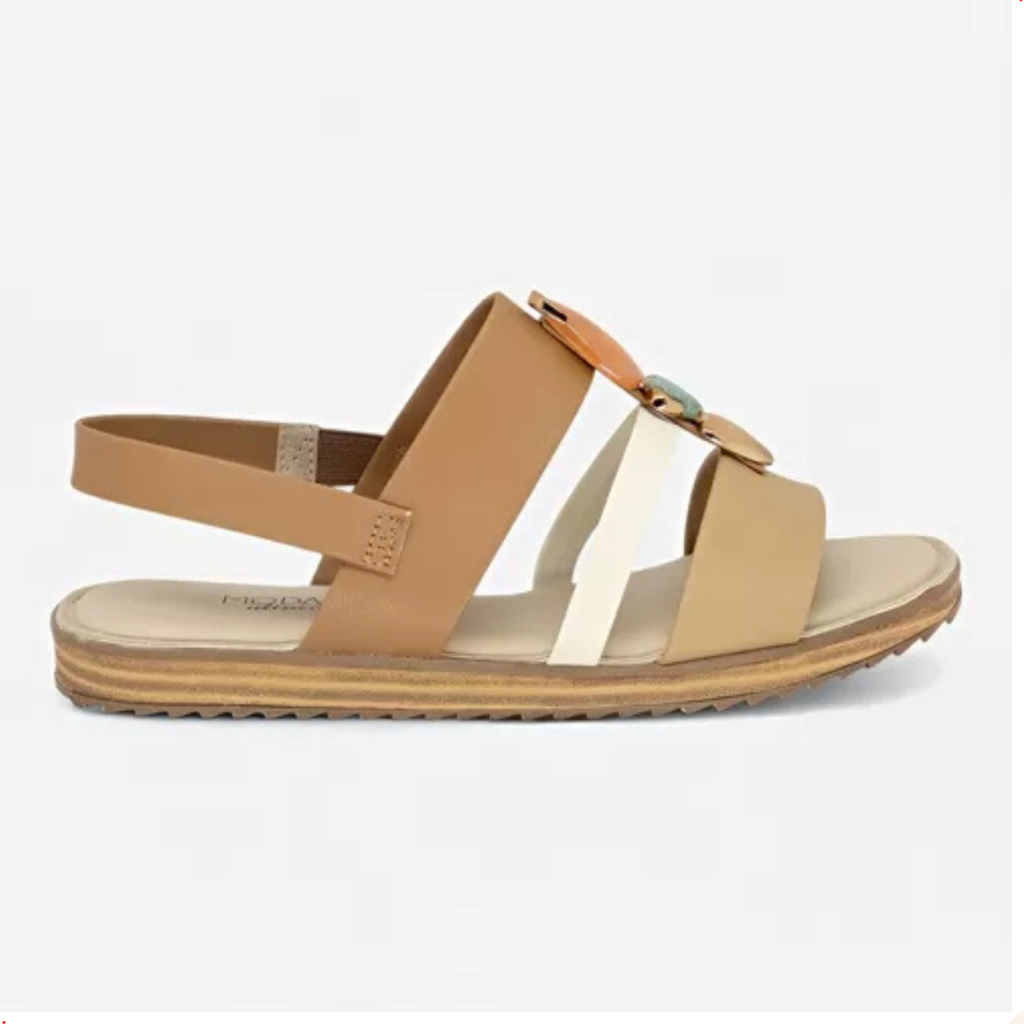 Sandalia Modare Ultra Conforto Ortopedica Feminina Rasteira em Oferta na Shopee