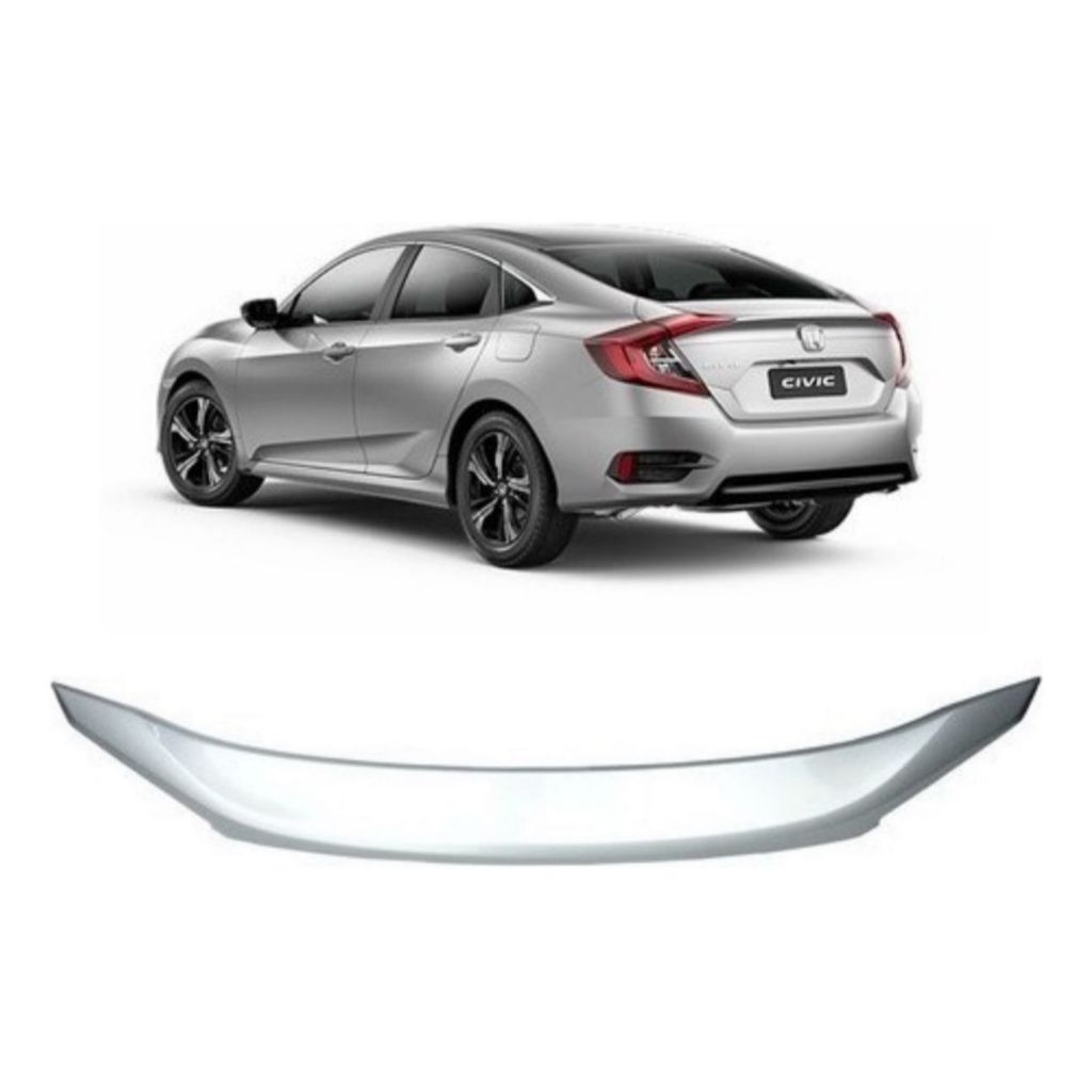 Aerofólio Esportivo Civic G10 2017 2018 2019 2020 2021 2022 2023 Á 2025 Sem Leds Para Pintura