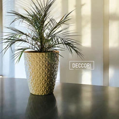 Vaso para planta polietileno redondo estilo diamante P COM PRATO