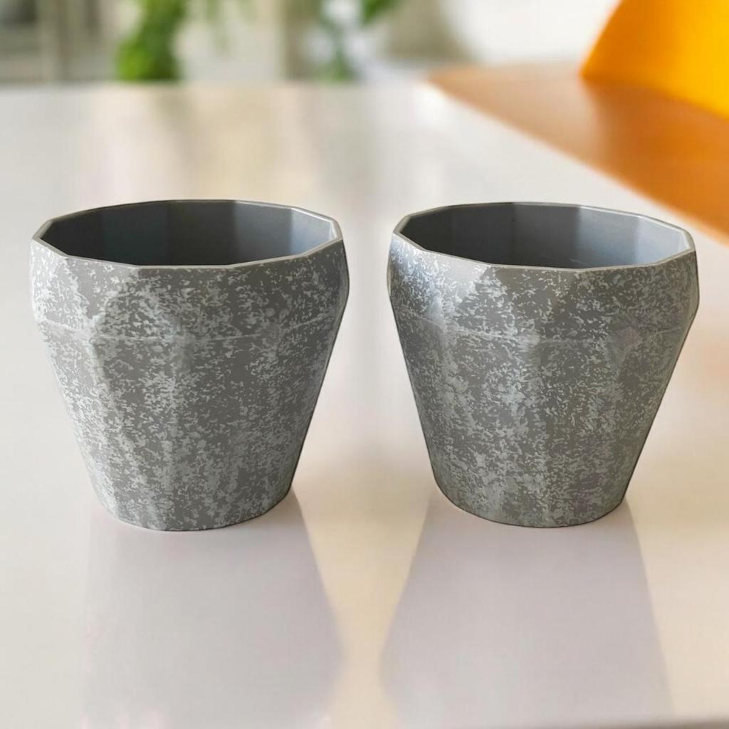 Kit Cachepot-Vaso de Flores de Plástico /Interponte