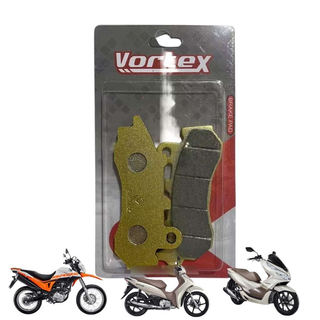 Pastilha Freio Dianteiro Bros 160/ Pcx150/ Biz125 Abs Vortex
