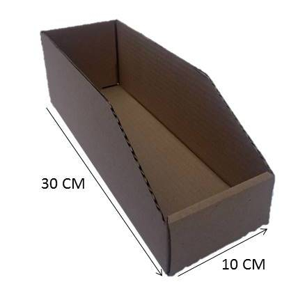 CAIXA ORGANIZADORA PARA AUTO PEÇAS - 30 x 10 x 10 - pacote com 50 unidades