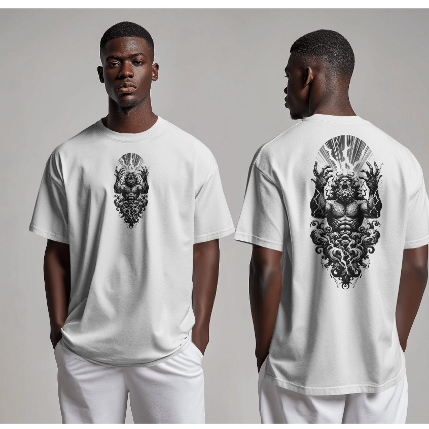 Camiseta Oversized Treino Masculina Academia Streetwear 100% Algodão Lançamento Modelo Unissex