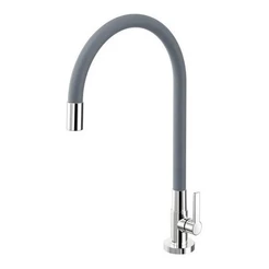 Torneira Docol Galiflex Cozinha Mesa Bica Flexível Cinza