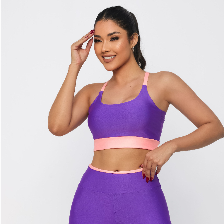 conjunto fitness, top confortavel, calça zero transparencia , suplex, feminino