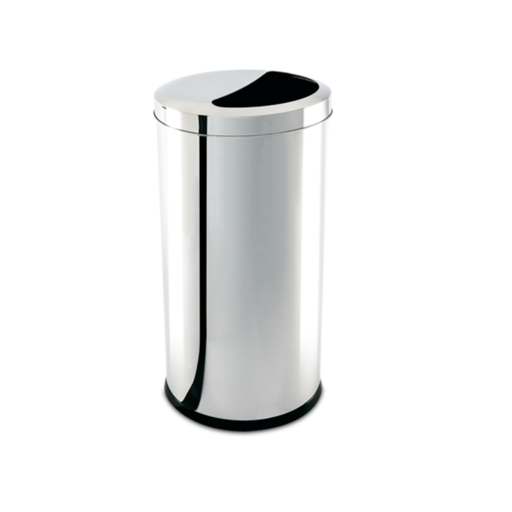 Lixeira Meia Lua Brinox Decorline 40,5 Litros 30x60cm Aço Inox