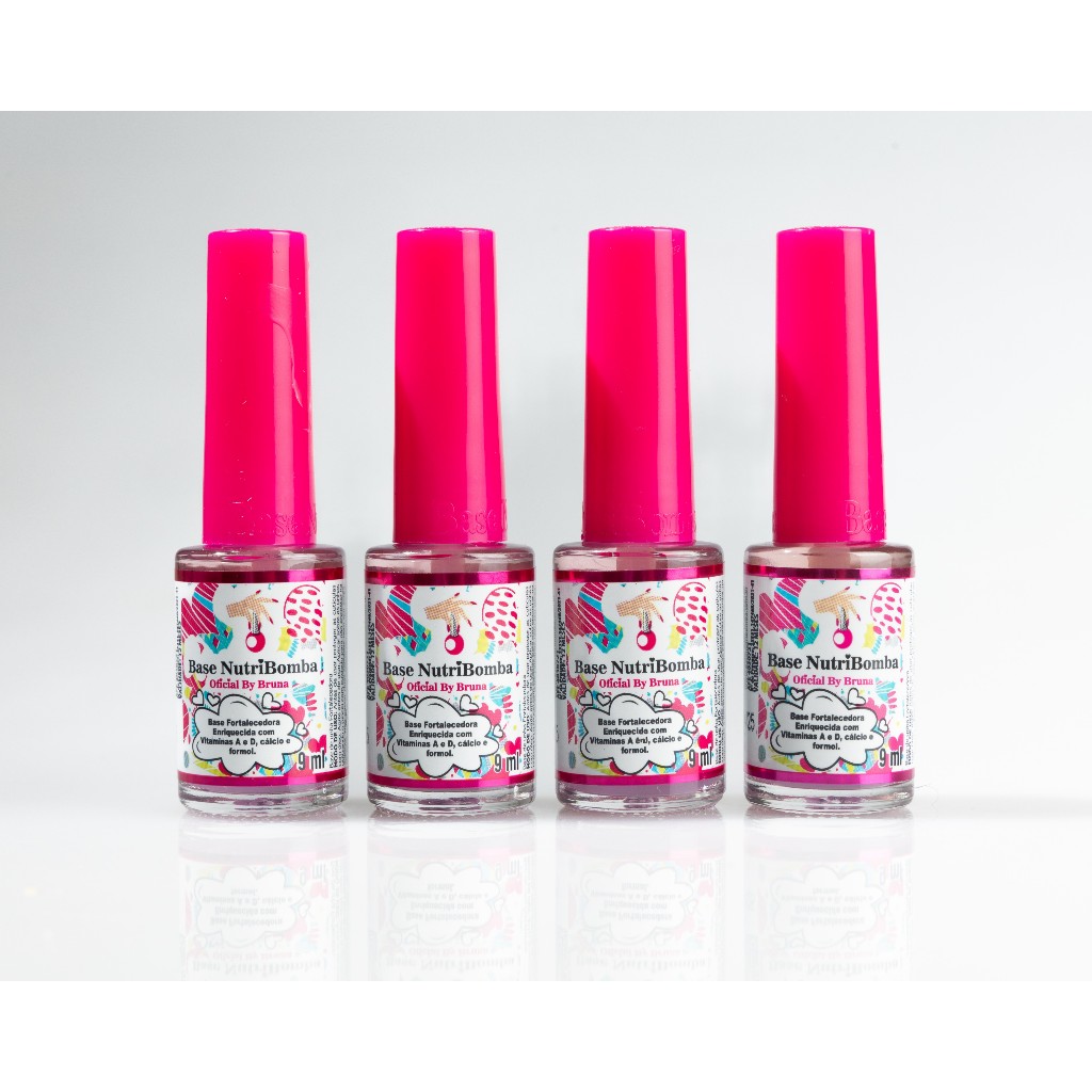 Fortalecedor De Unhas Nutribomba -  Kit 4 Bases em Oferta na Shopee