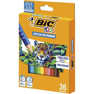Lápis de Cor Premium, BIC KIDs, 36 e 24 Cores, Lápis Sextavado, Macios e Resistentes, Cores Vivas em Oferta na Shopee