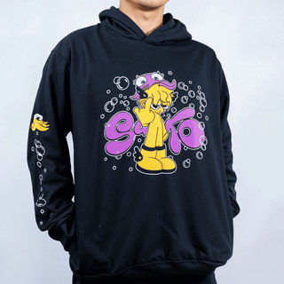Moletom Canguru Preto Estampado Saiko Blusa de Frio Nerd Geek Com Capuz Manga Personalizada