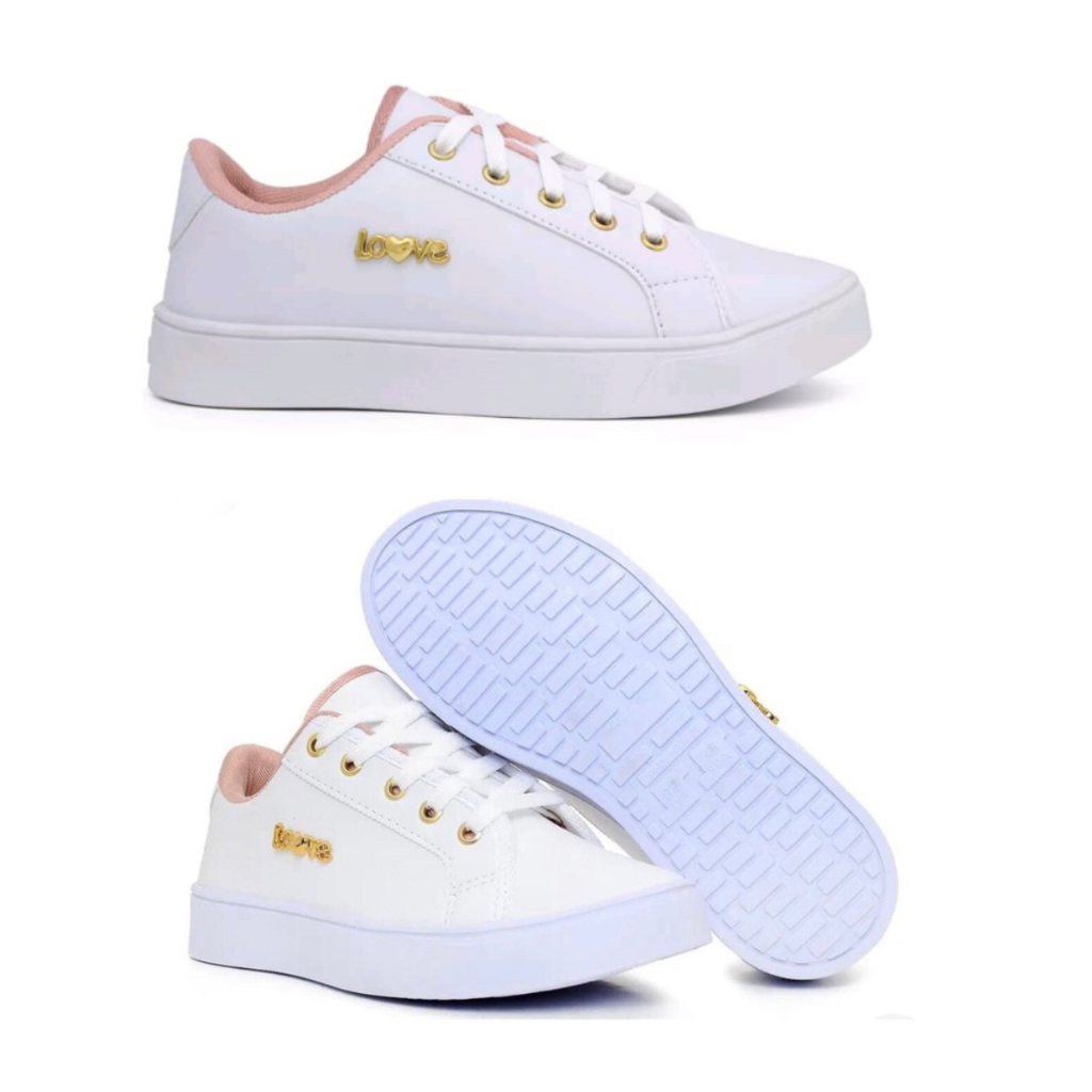 TENIS FEMININO CASUAL LOVE MAIS VENDIDO