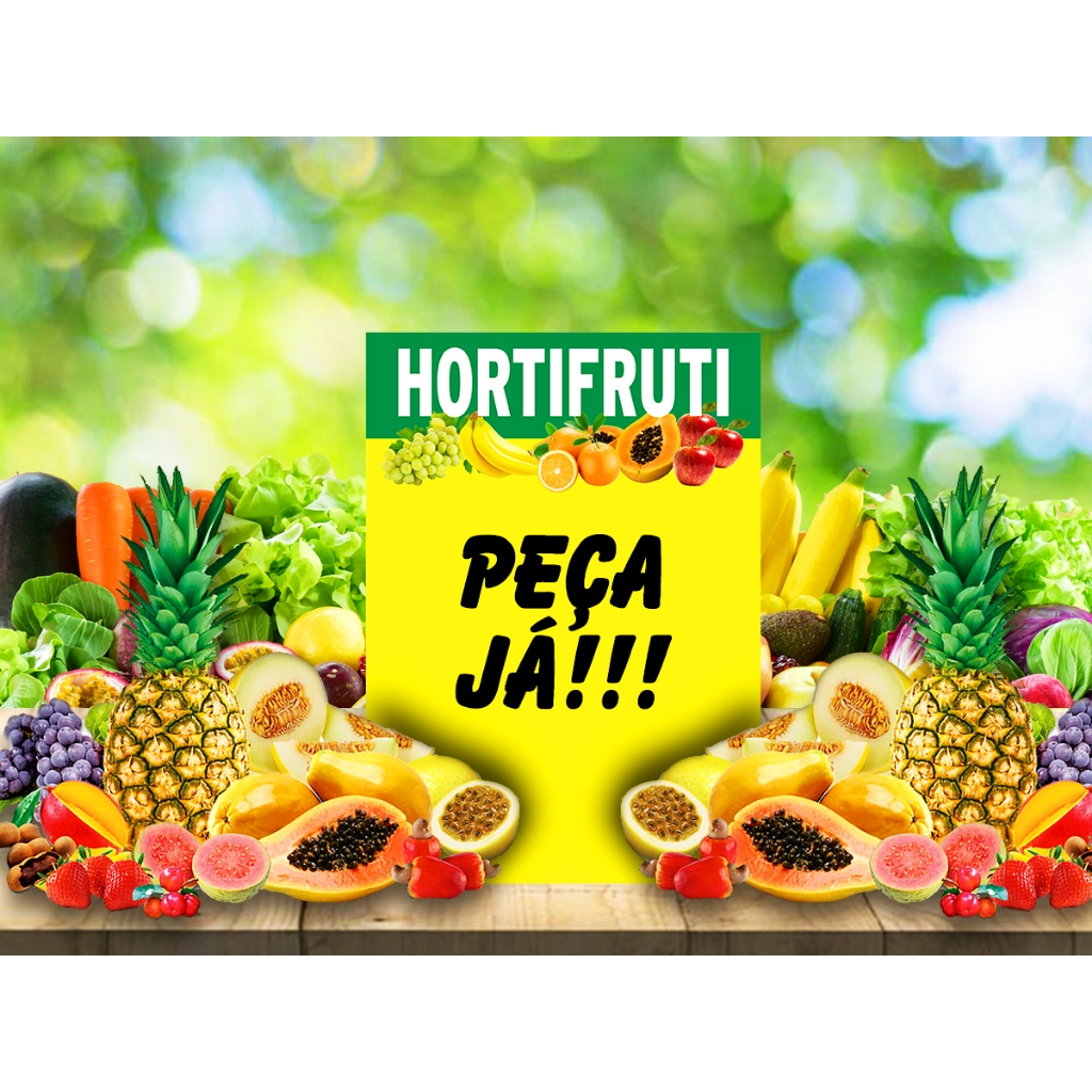 100 Cartaz Oferta Hortifruti Feira Sacolão 15x20 A5 P Pequeno Placa de Preço — imagem 2 de 2