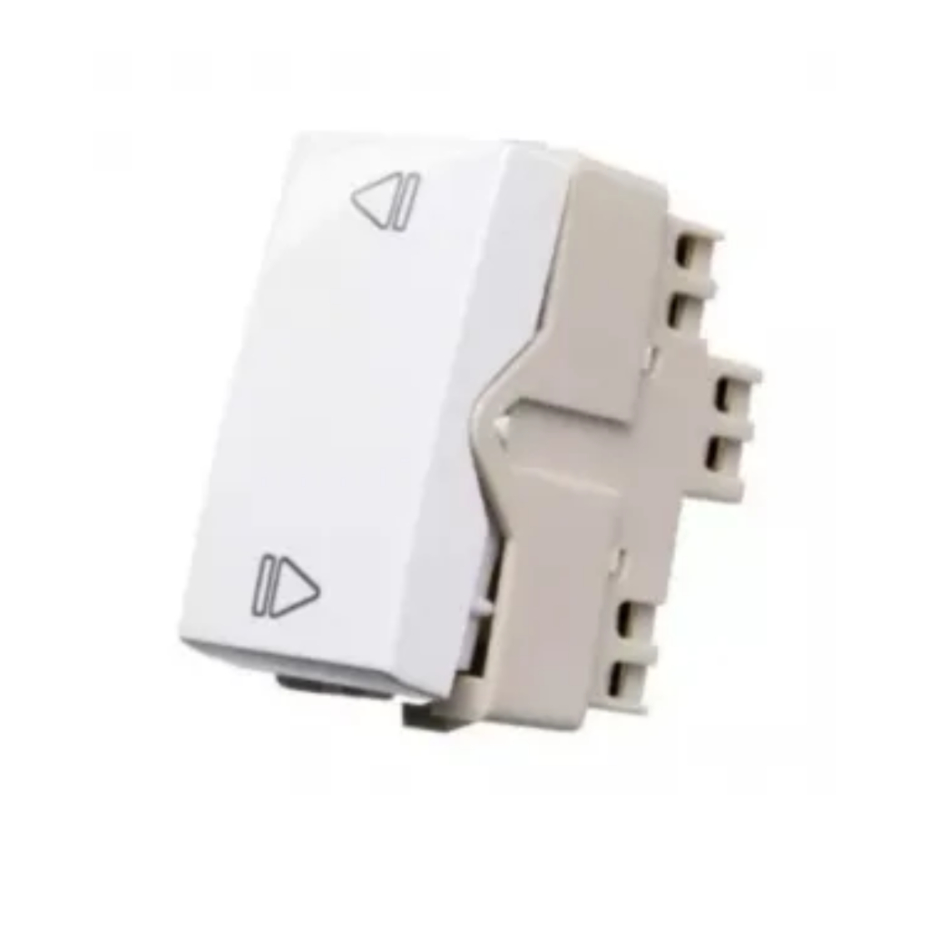 Modulo Interruptor Reversor Sleek Branco Margirus Para Ventiladores de teto e exautores