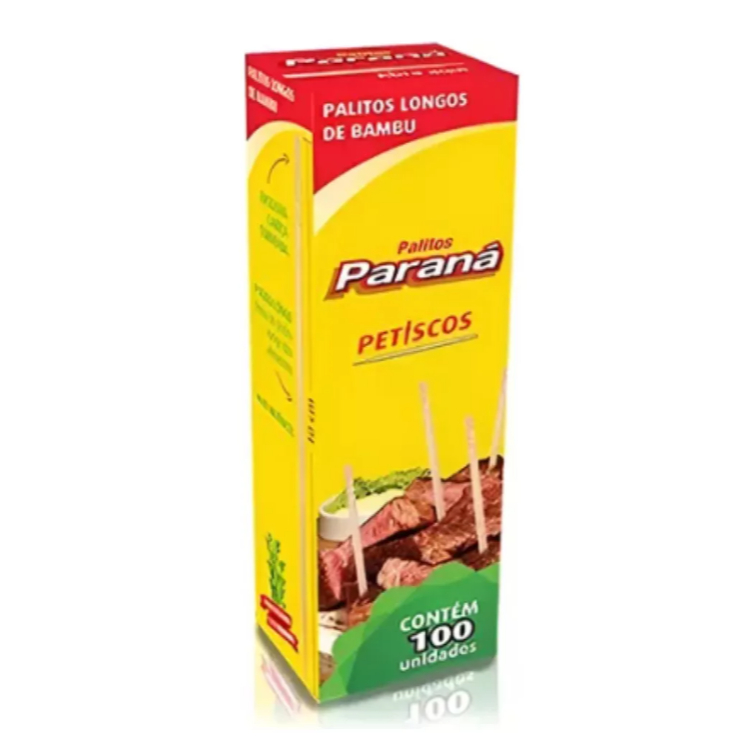 Kit Palito para Petiscos Bambu 10 cm Paraná cx c/100 em Oferta na Shopee