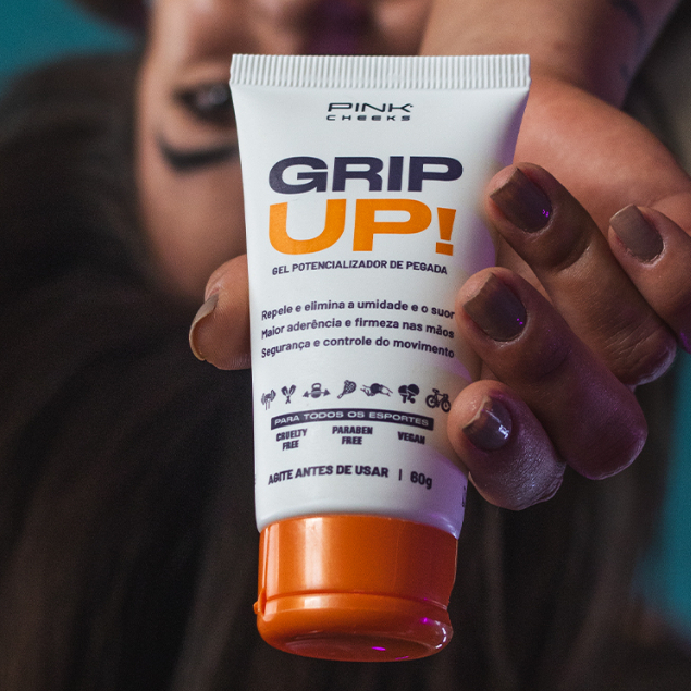 Grip Up! Gel Potencializador de Pegada Lançamento PINK CHEEKS para maior firmeza nas mãos em Oferta na Shopee