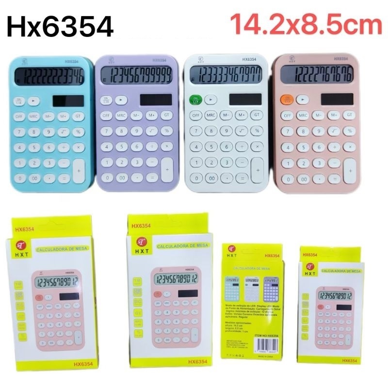 Calculadora Financeira Dedicada Meninas Computador Pequeno Mini Alto Aparência Cores sortidos 6354