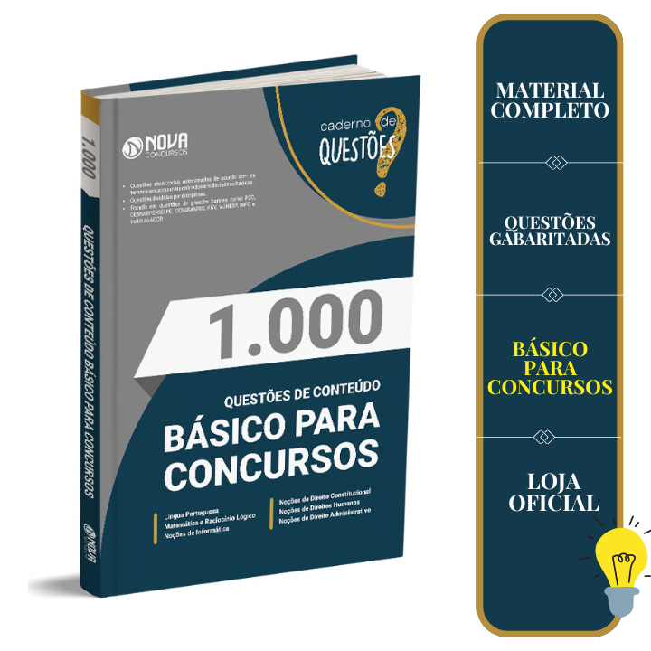 Imagem Livro 1.000 Questões Gabaritadas de Conteúdos Básicos