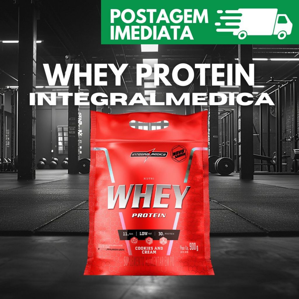 Nutri Whey Protein 900g Refil Concentrado Hipercalorico - Integralmedica