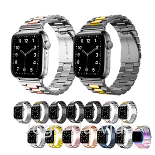 pulseira de aço inoxidável para apple watch série ultra 7 8 49 45 44 42 41 40 38 22 mm iwo w37 w27 s8 em Oferta na Shopee