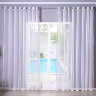 Cortina Voil 4,00m X 2,70m para Casa Sala Quarto Infantil e Adulto Voal Transparente em Oferta na Shopee