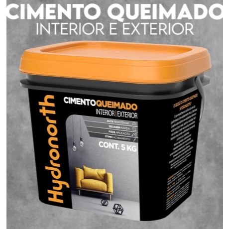 Cimento Queimado Cinza Fosco Cronos Hydronorth