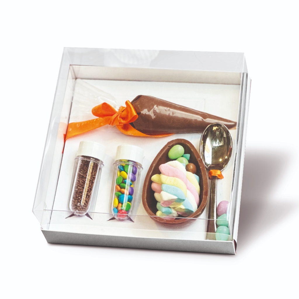 5~20 Caixas Ovo De Colher Páscoa Mini Confeiteiro 100/150g em Oferta na Shopee