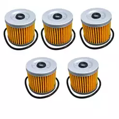 Kit 5x Filtro De Oléo Honda Cbx Twister 250 01/08 Tornado Nx 400 Falcon 99/08 Cb300 Cb250f Cb300f