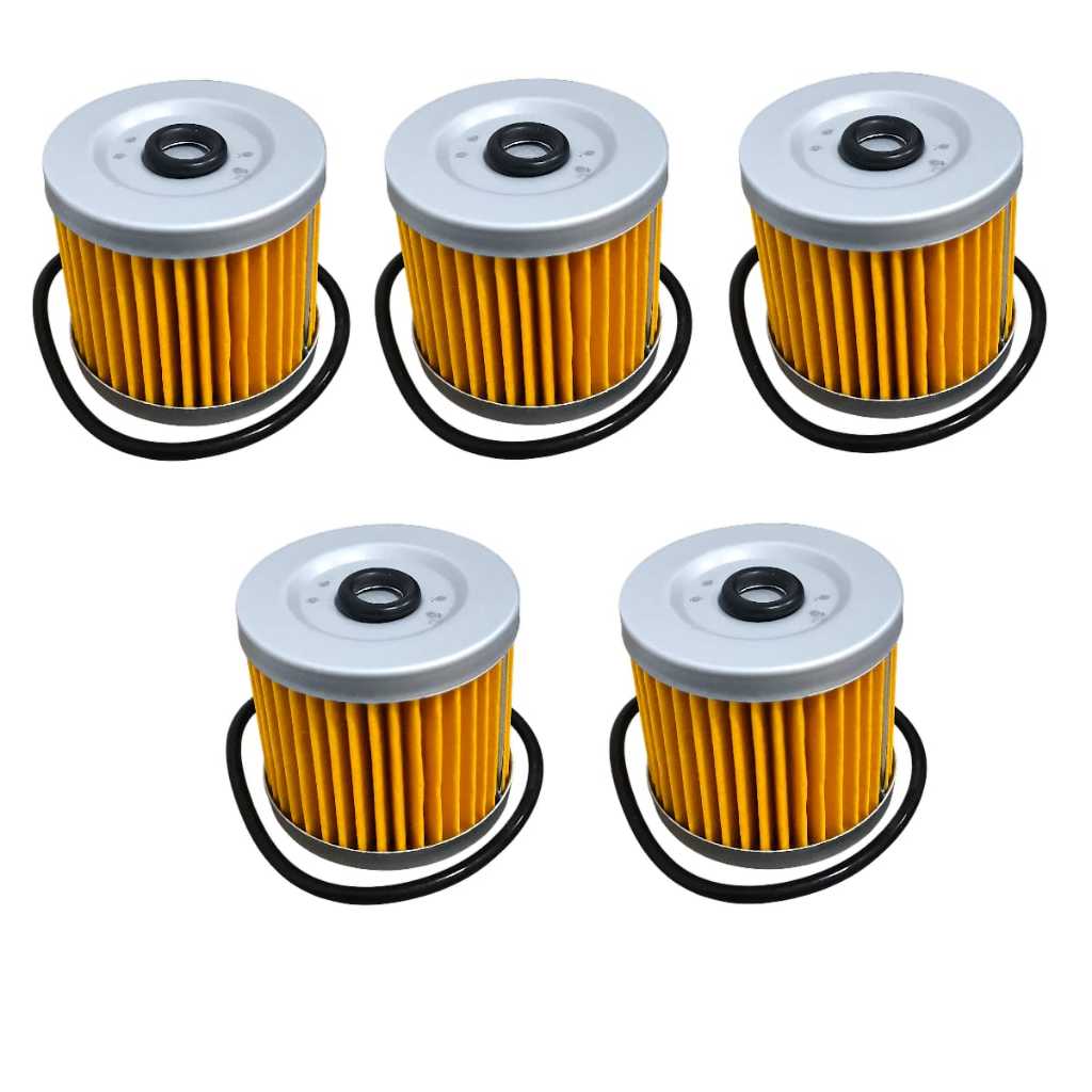 Kit Com 5x Filtro De Óleo Suzuki Yes intruder 125 Apache Kasinski