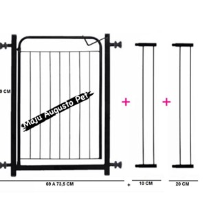 Grade Portão Pet de Proteção 99 a 103 cm Cachorro Cães ALTURA 80 CM em Oferta na Shopee