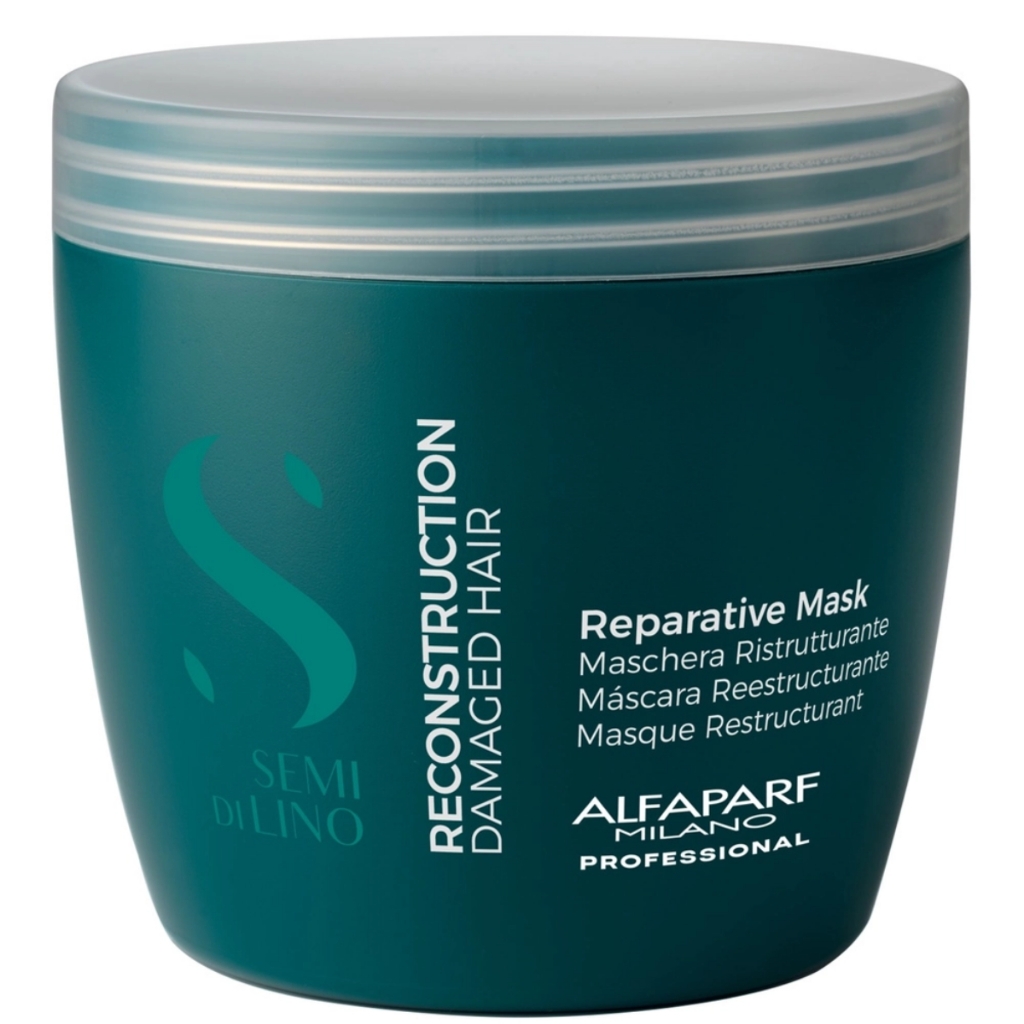 Máscara Alfaparf Semi Di Lino Recontruction Reparative 500ml Reconstrução fortalece hidrata/ilumina