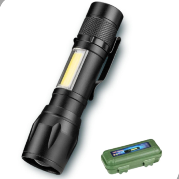 Mini Lanterna Tática Led Alumínio Super Forte Recarregavel Usb 3 Funções Luminaria Iluminação