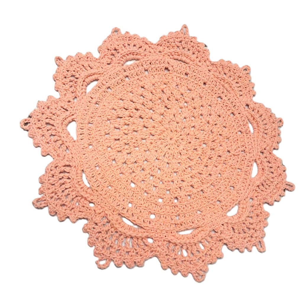 Kit 6 Sousplat Centro de Mesa Crochê Várias Cores Decoração Cozinha Jantar Supla Suplat Crochet