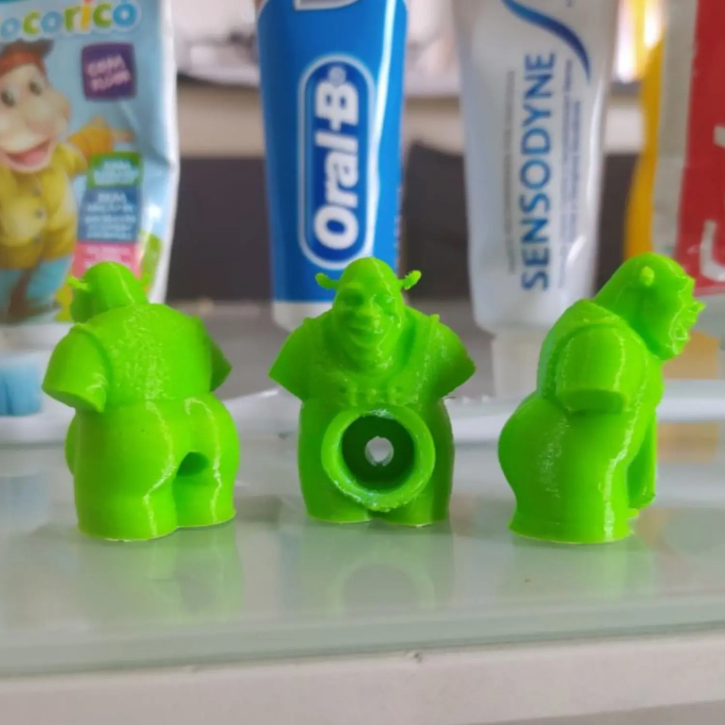 Tampa pasta de Dente Shrek