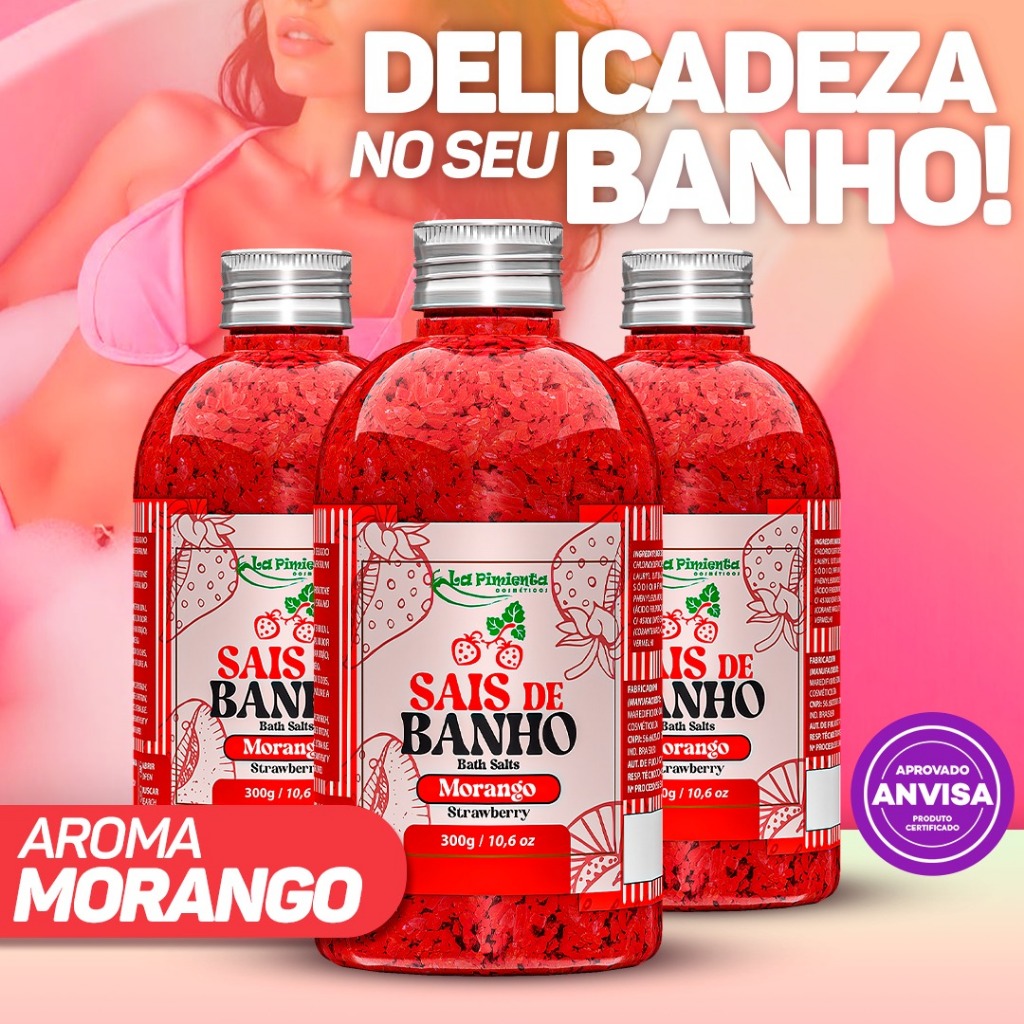 SAIS OU ESPUMAS DE BANHO PARA UM TOQUE DOCE E UM BANHO PREMIUM!