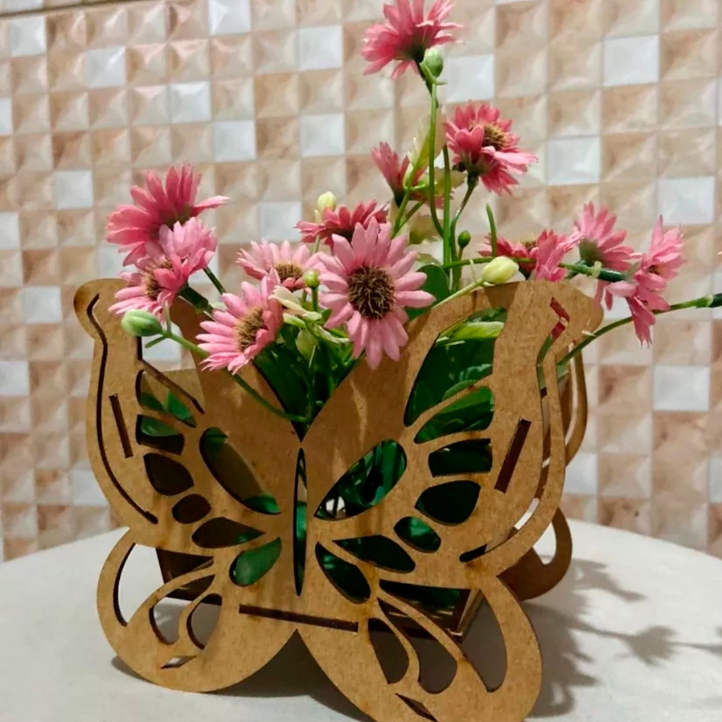 Lindo Kit Borboleta Centro de Mesa Lembrancinhas para Aniversários Cachepô em MDF Promoção