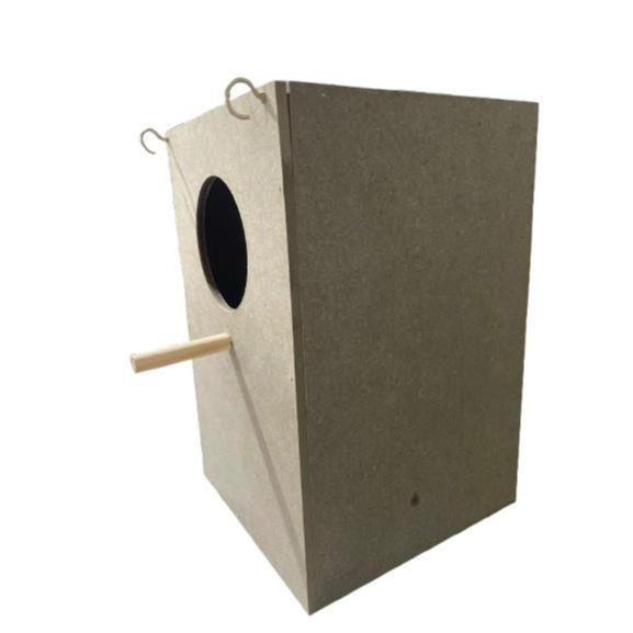 Ninho Vertical  MDF Pstacídeos Para Calopsita Ring Neck Rosela Red Rumped Agapornis Gaiola e Viveiro