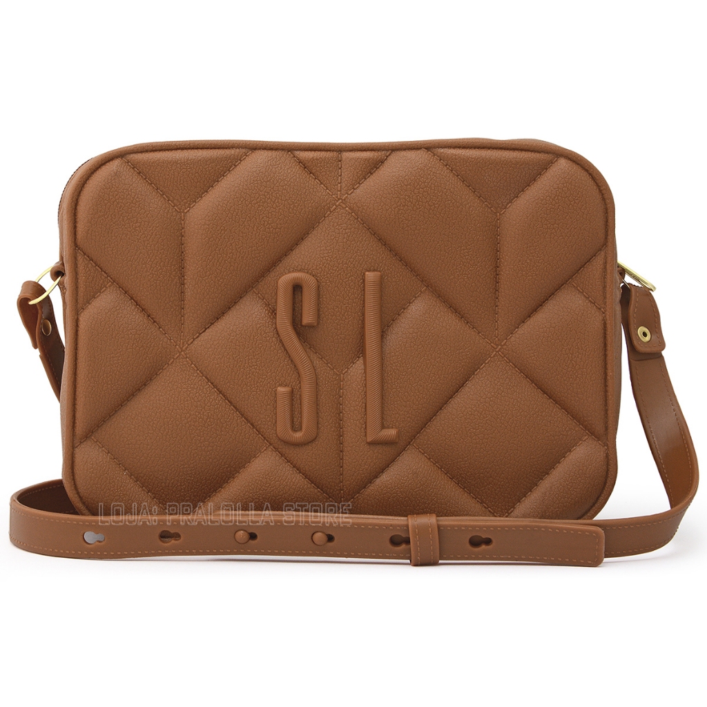 Bolsa Santa Lolla Feminina Tiracolo Transversal Lançamento Emborrachada