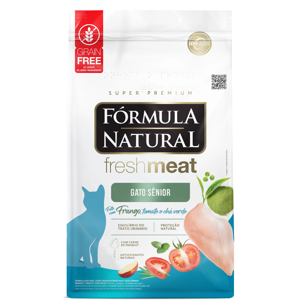Ração 1Kg Fórmula Natural Fresh Meat Gato Sênior