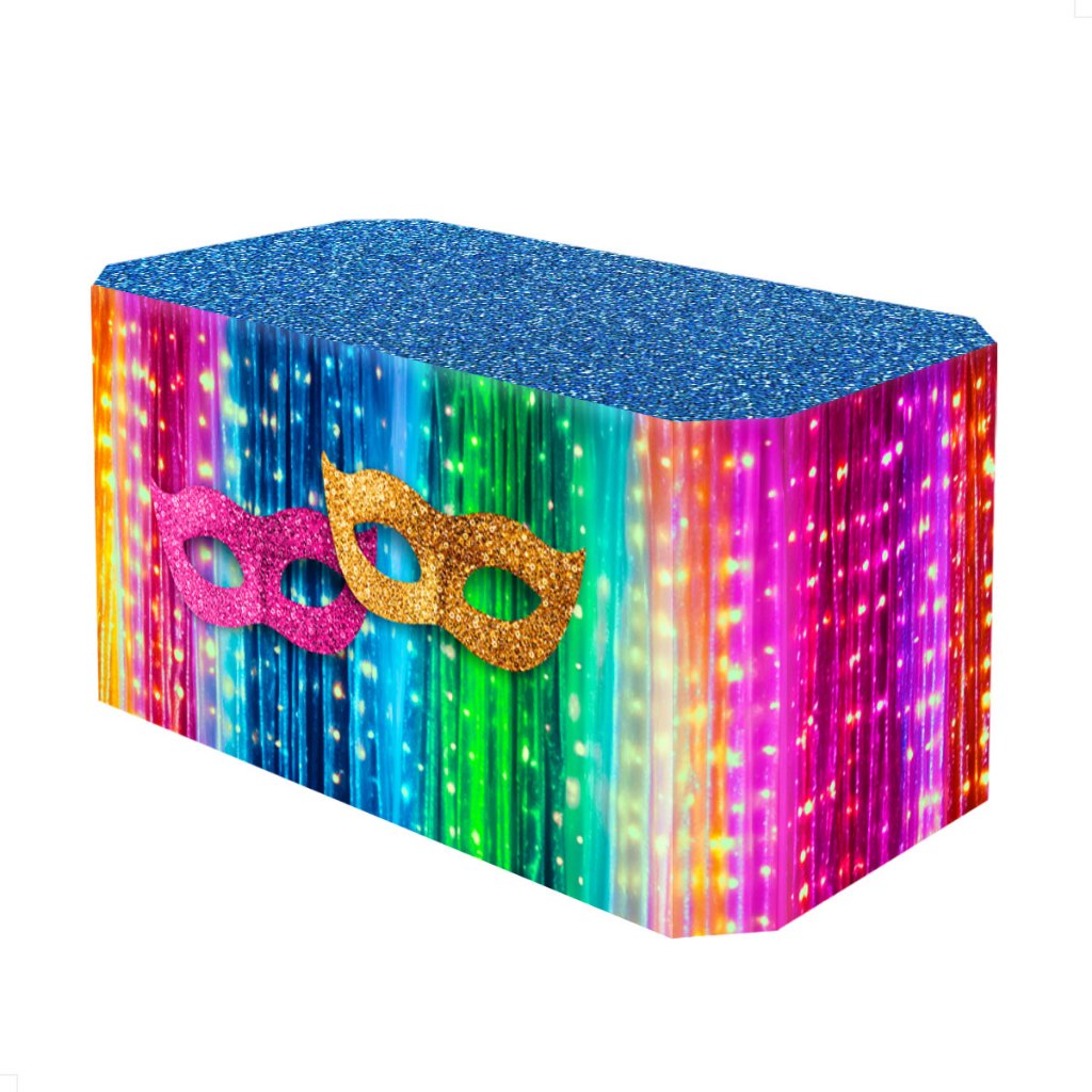 Capa Decorativa de Mesa Festa Carnaval Em Tecido Sublimado - Veste Fácil em Oferta na Shopee